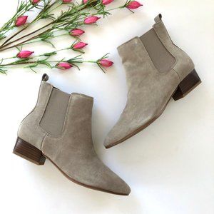 franco sarto sager suede chelsea bootie